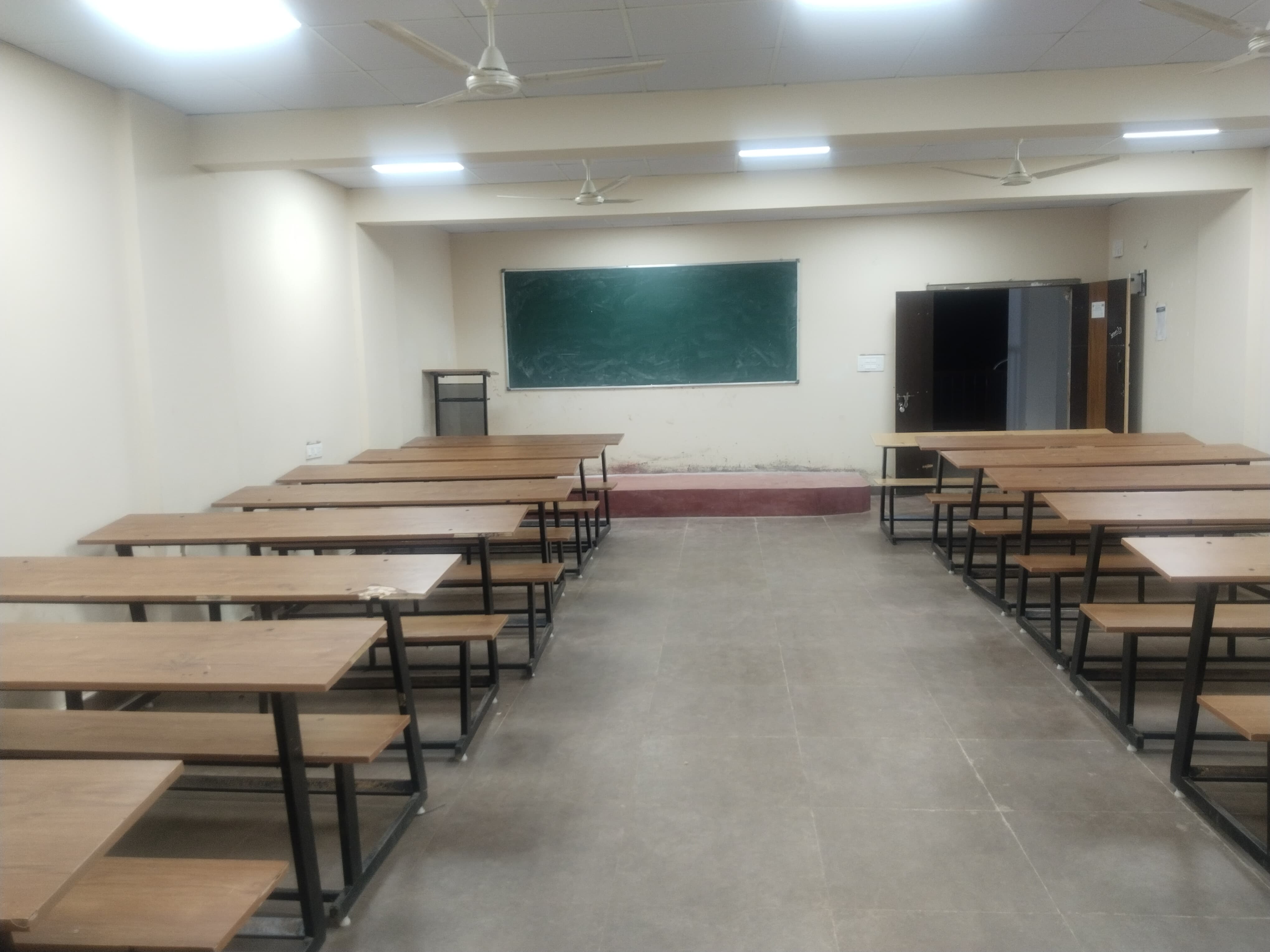 Students attending classroom session